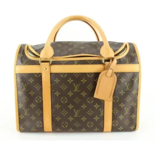 Pre-owned Weekend Bags, unisex, , Size: ONE SIZE Canvas LV Bags, Pre-owned, Made in France - Louis Vuitton Vintage - Modalova