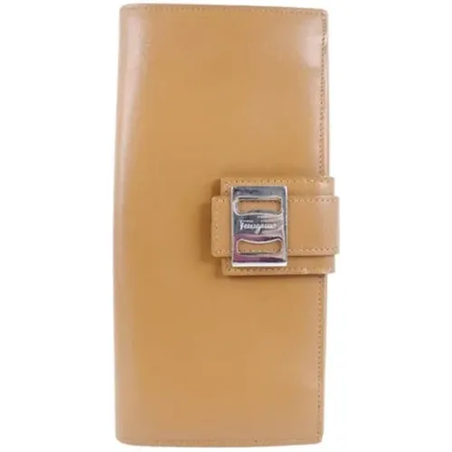 Pre-owned Wallets, female, , Size: ONE SIZE Pre-owned Leather wallets - Salvatore Ferragamo Pre-owned - Modalova