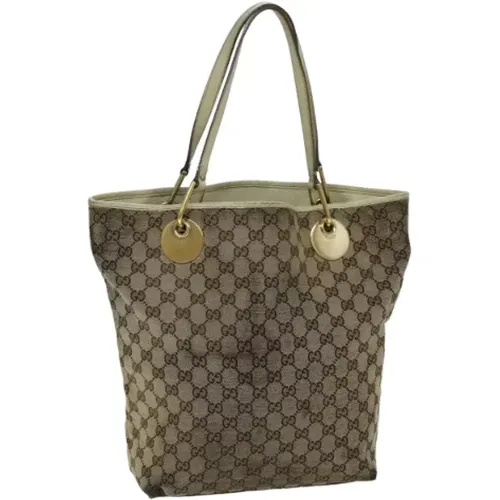 Pre-owned Tote Bags, female, , Size: ONE SIZE Pre-owned Canvas totes - Gucci Vintage - Modalova