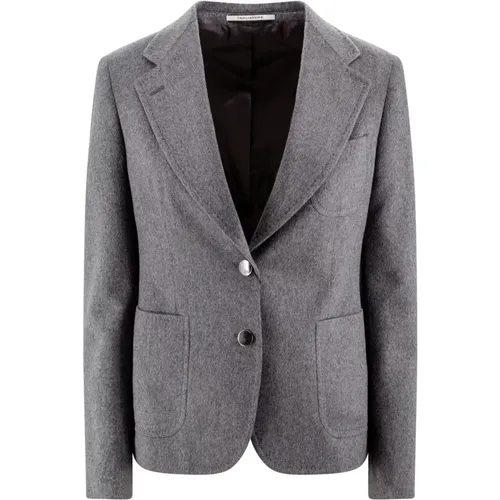 Blazers, female, , Size: M Grey Jacket for Men - Tagliatore - Modalova