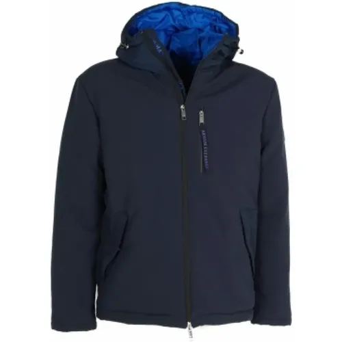 Short jacket with hoods , female, Sizes: S - Armani Exchange - Modalova