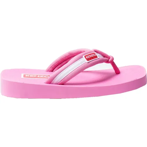 Rosa Knoten Flip Flops , Damen, Größe: 39 EU - Kenzo - Modalova