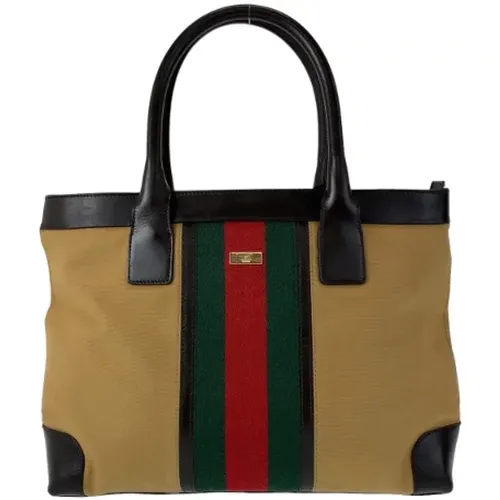 Pre-owned Tote Bags, female, , Size: ONE SIZE Pre-owned Canvas totes - Gucci Vintage - Modalova