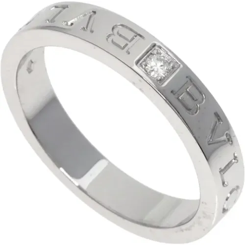 Pre-owned Jewellery, female, , Size: ONE SIZE Pre-owned White Gold rings - Bvlgari Vintage - Modalova