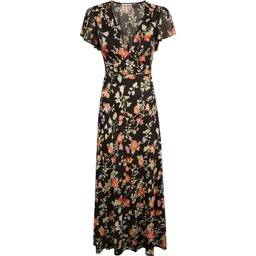 Maxi Dresses, female, , Size: S Floral Print V-Neck Dress - Rixo - Modalova