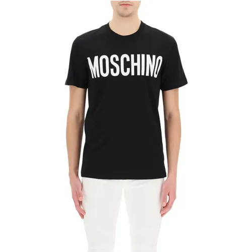 T-Shirt , Herren, Größe: M - Moschino - Modalova