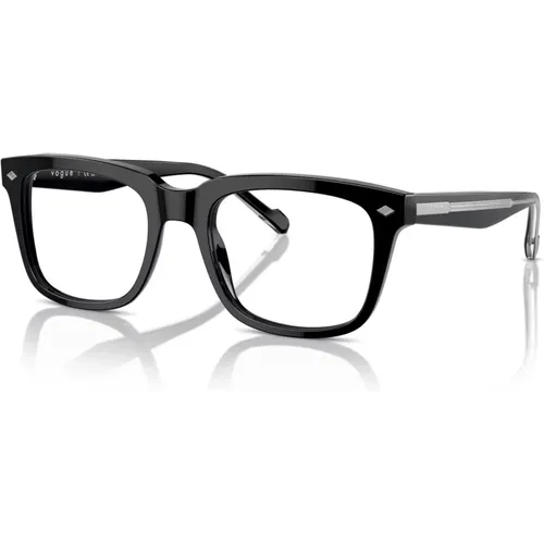 Schwarze Brillenfassungen , unisex, Größe: 54 MM - Vogue - Modalova