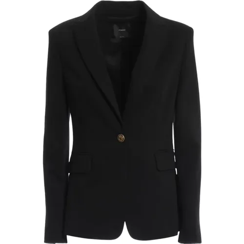 Classic Blazer with Lapel and Buttons , female, Sizes: 2XL - pinko - Modalova