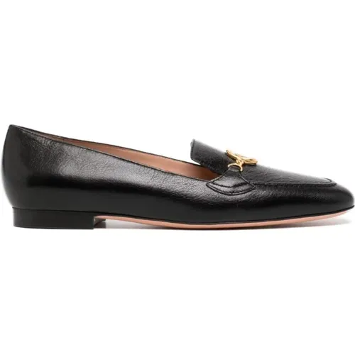 Leather Loafers with Logo Embellishment , female, Sizes: 5 UK, 7 UK, 3 UK - Bally - Modalova