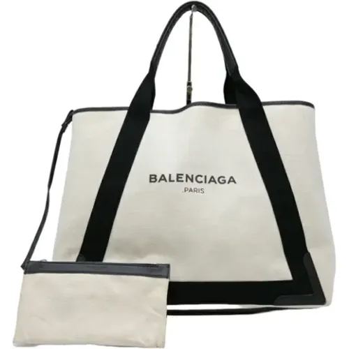 Pre-owned Tote Bags, female, , Size: ONE SIZE Pre-owned Canvas handbags - Balenciaga Vintage - Modalova