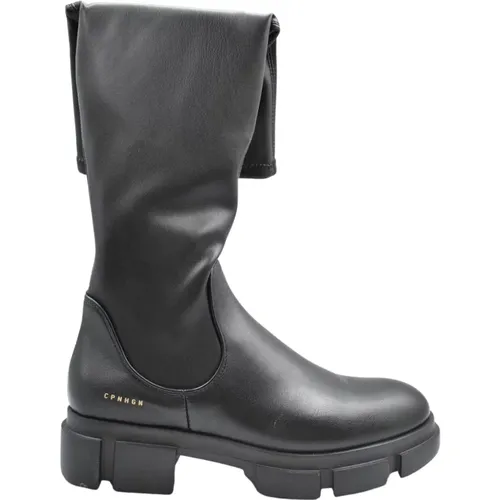 Schwarze SchnürHohe Stiefel für Damen Aw23 , Damen, Größe: 40 EU - Copenhagen Studios - Modalova