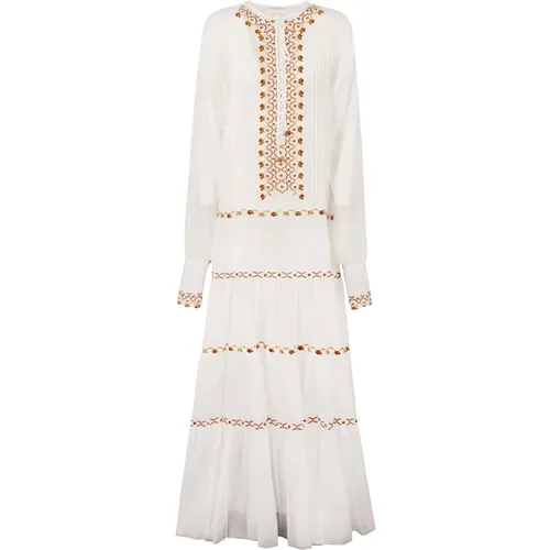 Women's Clothing Dress White Ss24 , female, Sizes: 2XS - Ermanno Scervino - Modalova