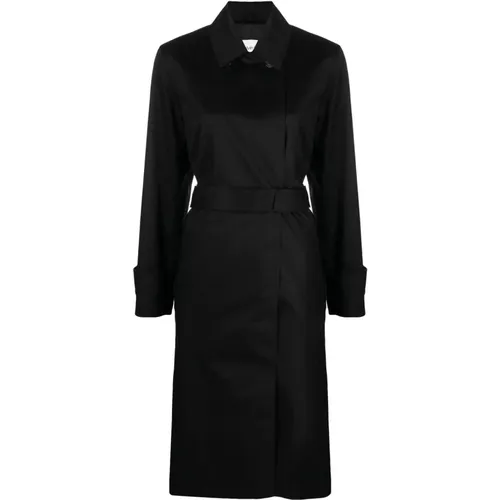 Schwarzer Baumwoll-Casual-Trenchcoat - Calvin Klein - Modalova