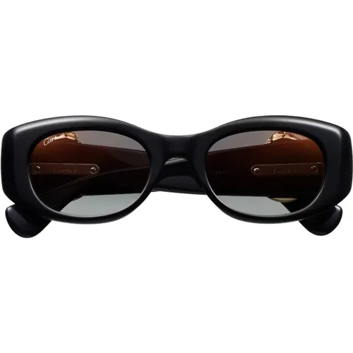 Sunglasses,Feminine Acetat Cat-Eye Sonnenbrille - Cartier - Modalova