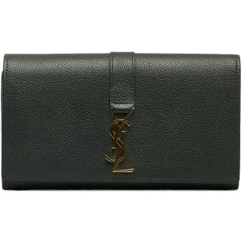 Pre-owned Wallets, female, , Size: ONE SIZE Pre-owned Leather wallets - Yves Saint Laurent Vintage - Modalova