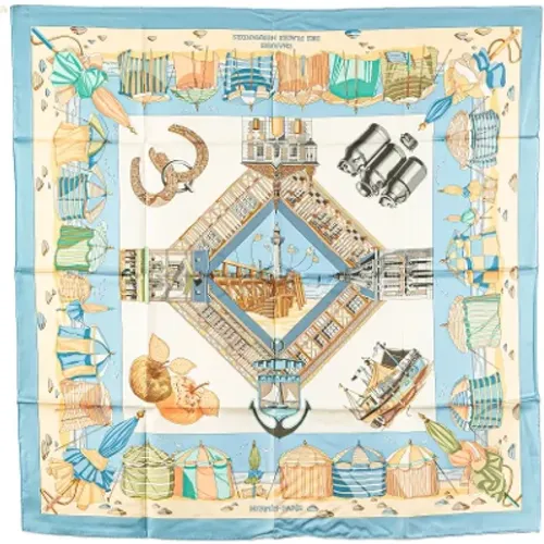 Pre-owned Scarves, female, , Size: ONE SIZE Pre-owned Silk scarves - Hermès Vintage - Modalova