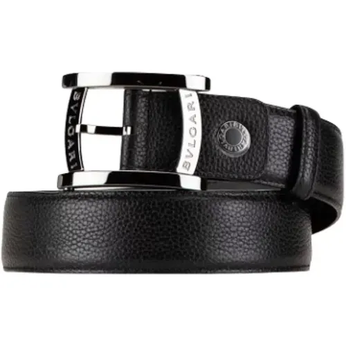 Pre-owned Belts, male, , Size: ONE SIZE Pre-owned Leather belts - Bvlgari Vintage - Modalova