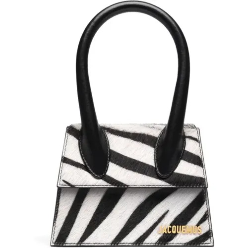 Schultertasche aus Zebra-Print-Leder - Jacquemus - Modalova