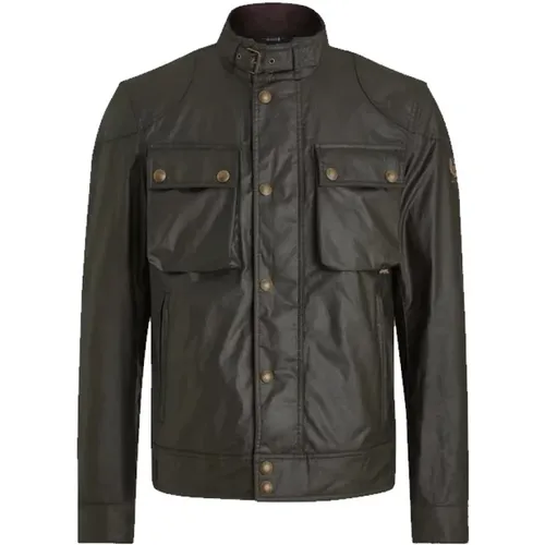 Racemaster Wachsjacke Faded Olive - Belstaff - Modalova