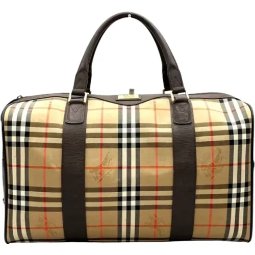 Pre-owned Weekend Bags, female, , Size: ONE SIZE Pre-owned Canvas travel-bags - Burberry Vintage - Modalova