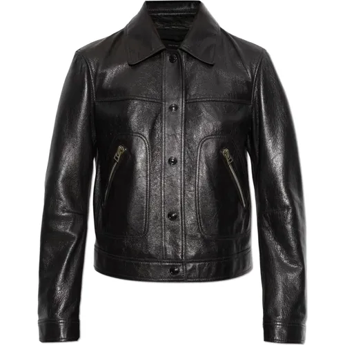 Leather Jacket , female, Sizes: 2XS - Tom Ford - Modalova