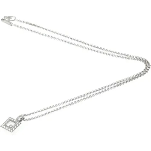 Pre-owned Jewellery, female, , Size: ONE SIZE Pre-owned White Gold necklaces - Chopard Pre-owned - Modalova