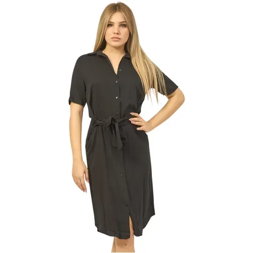 Shirt Dress with Belt , female, Sizes: M, S, XL, L - YES ZEE - Modalova