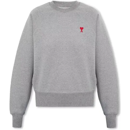 Sweatshirt with logo , female, Sizes: M, XS, S - Ami Paris - Modalova