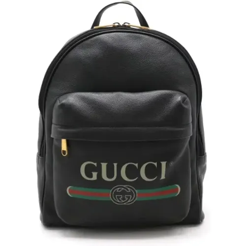 Pre-owned Backpacks, female, , Size: ONE SIZE Pre-owned Leather backpacks - Gucci Vintage - Modalova