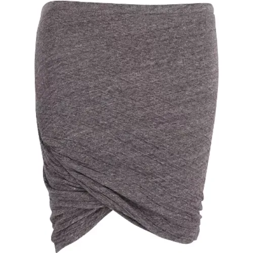 Ruched Wrap Mini Skirt in Cotton , female, Sizes: M - Isabel Marant Pre-owned - Modalova