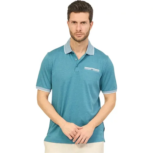 Mens Polo Shirt with Chest Pocket , male, Sizes: 3XL, L, 4XL, M, XL - Bugatti - Modalova
