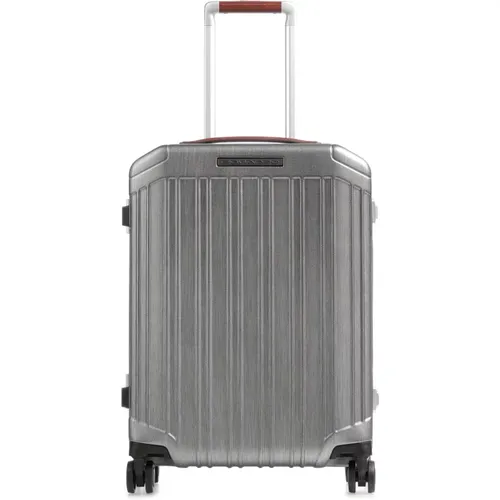 Cabin Bags, unisex, , Size: ONE SIZE Ultra Slim 4-Wheel Cabin Trolley Luggage - Piquadro - Modalova