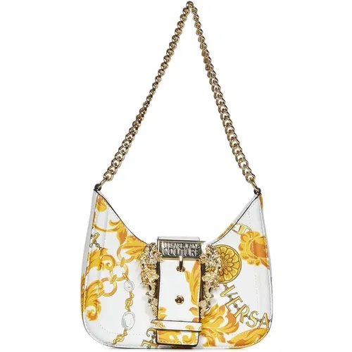 Weiße Schultertasche mit Chain Couture - Versace Jeans Couture - Modalova