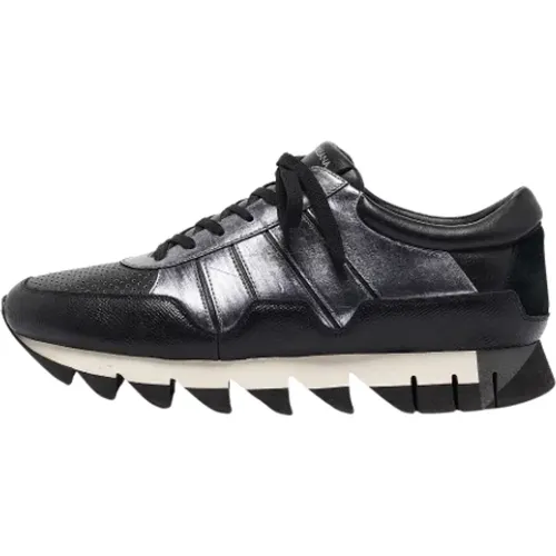 Pre-owned Sneakers, male, , Size: 10 US Pre-owned Leather sneakers - Dolce & Gabbana Pre-owned - Modalova