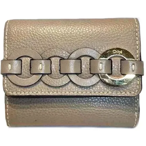 Pre-owned Wallets, female, , Size: ONE SIZE Pre-owned Leather wallets - Chloé Pre-owned - Modalova