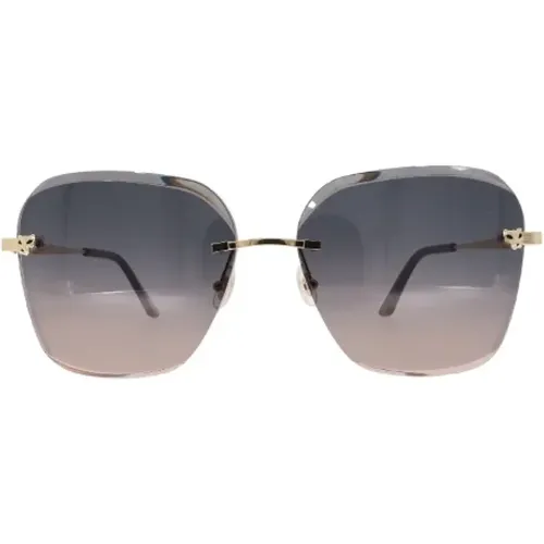 Pre-owned Metal sunglasses , female, Sizes: ONE SIZE - Cartier Vintage - Modalova