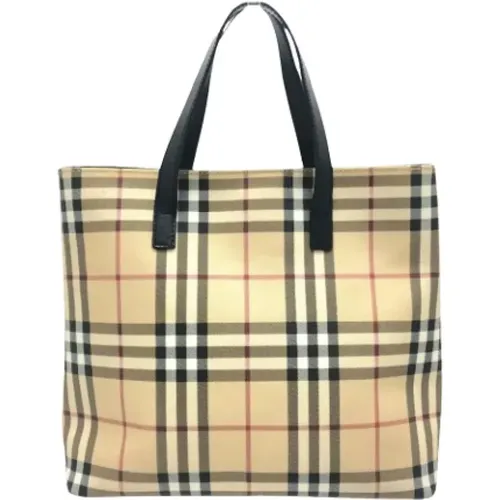 Pre-owned Tote Bags, female, , Size: ONE SIZE Pre-owned Canvas handbags - Burberry Vintage - Modalova