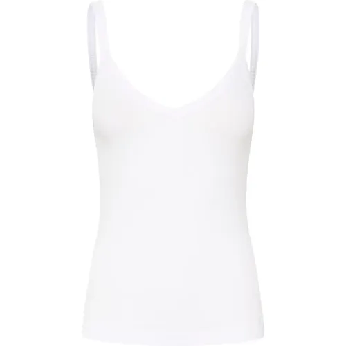 Reines Weißes V-Top , Damen, Größe: XL - InWear - Modalova