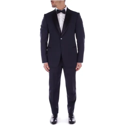 Single Breasted Suits, male, , Size: L Single Breasted Suit - Emporio Armani - Modalova