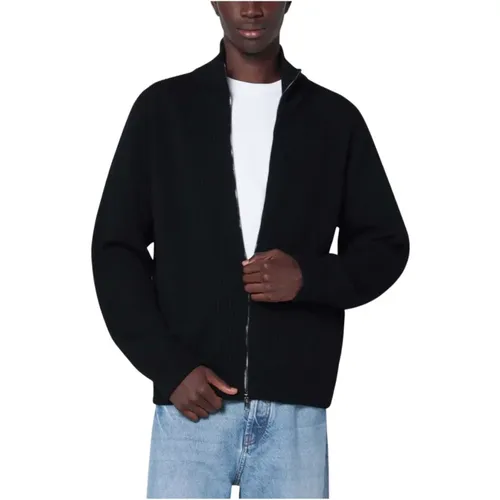 Cardigans, male, , Size: XL Cardigan Sweater Short Style - Roberto Collina - Modalova