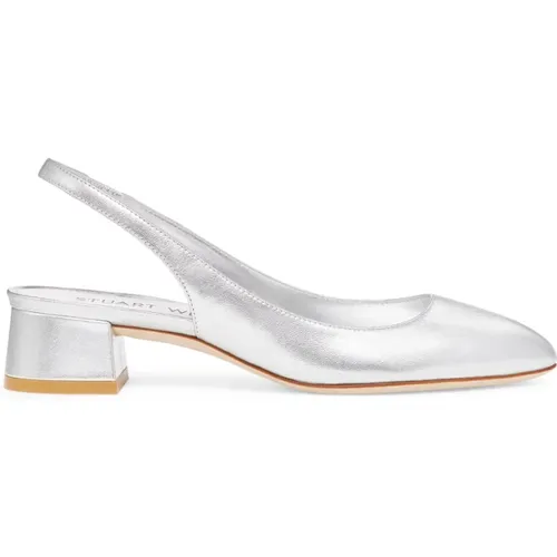 Zeitloser Slingback mit Runder Spitze , Damen, Größe: 40 EU - Stuart Weitzman - Modalova