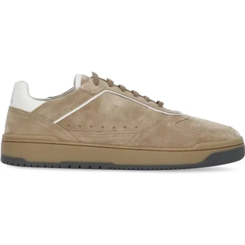 Suede Leather Men`s Sneakers , male, Sizes: 7 UK, 8 1/2 UK, 9 1/2 UK, 9 UK - BRUNELLO CUCINELLI - Modalova