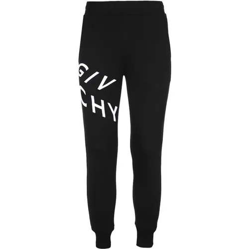 Stilvolle schwarze Baumwoll-Logo-Hose , Herren, Größe: L - Givenchy - Modalova