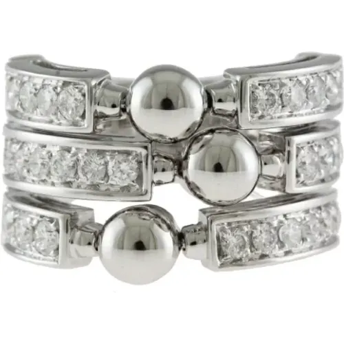 Pre-owned Jewellery, female, , Size: ONE SIZE Pre-owned White Gold rings - Bvlgari Vintage - Modalova