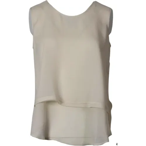 Layered Front Top with Side Slits , female, Sizes: S - High - Modalova