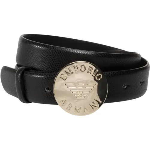 Logo Buckle Belt , female, Sizes: 80 CM - Emporio Armani - Modalova