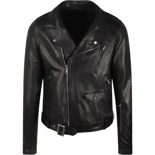 Luke`s Stooges Leather Jacket , male, Sizes: L - Rick Owens - Modalova