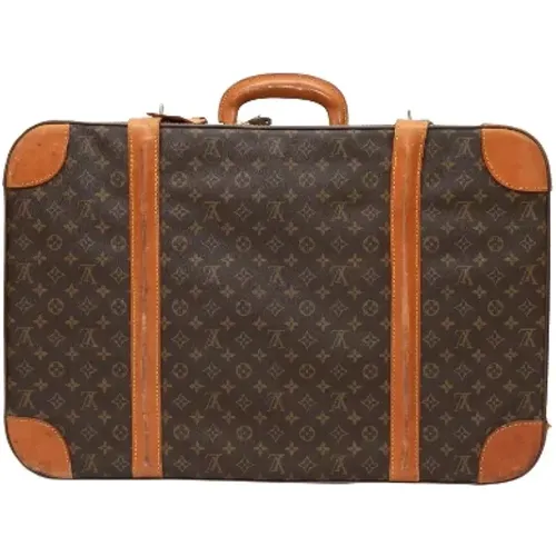 Pre-owned Weekend Bags, female, , Size: ONE SIZE Pre-owned Leather travel-bags - Louis Vuitton Vintage - Modalova