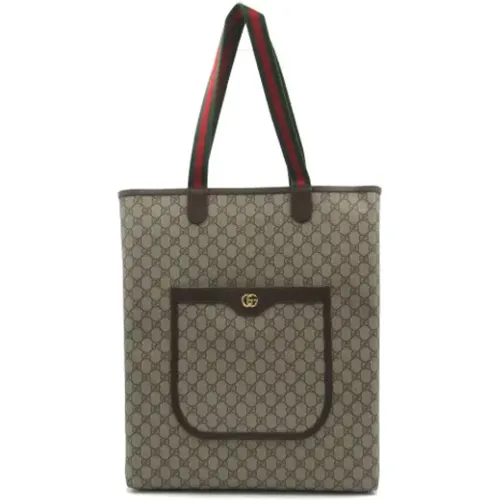 Pre-owned Tote Bags, female, , Size: ONE SIZE Pre-owned Canvas gucci-bags - Gucci Vintage - Modalova