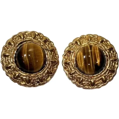 Pre-owned Jewellery, female, , Size: ONE SIZE Pre-owned Metal earrings - Chanel Vintage - Modalova